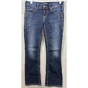 Silver Jeans Aiko Bootcut Womens Denim Jeans Size 31 Dark‎ Wash